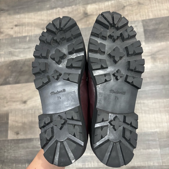 Madewell-“Freya” Chunky Lugsole Mary Janes in Dark Cabernet, Size 7 1/2, GUC - Picture 7 of 15